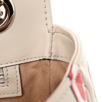 Gucci Calfskin Matelasse Diagonal GG Apple Small GG Marmont Shoulder Bag Ivory 11 of 12