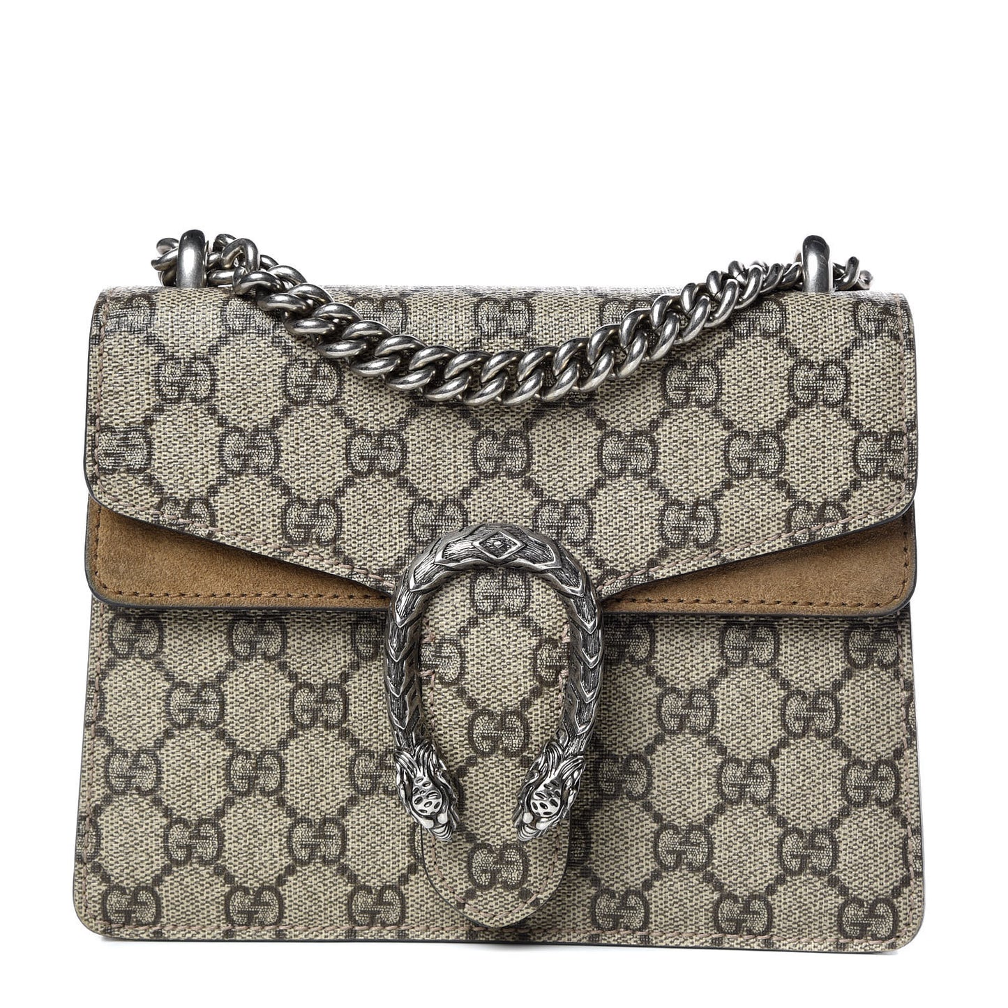 GG Supreme Monogram Mini Dionysus Shoulder Bag Taupe