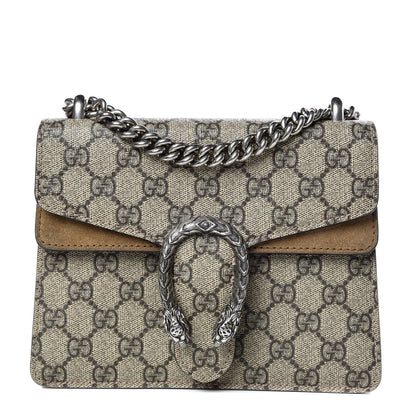 Gucci GG Supreme Monogram Mini Dionysus Shoulder Bag Taupe 1 of 9