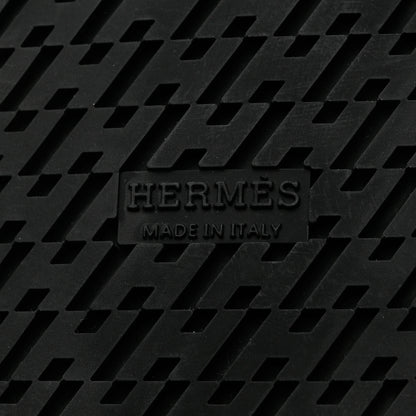 Hermes Calfskin Womens Chypre Sandals 36.5 Black 8 of 9