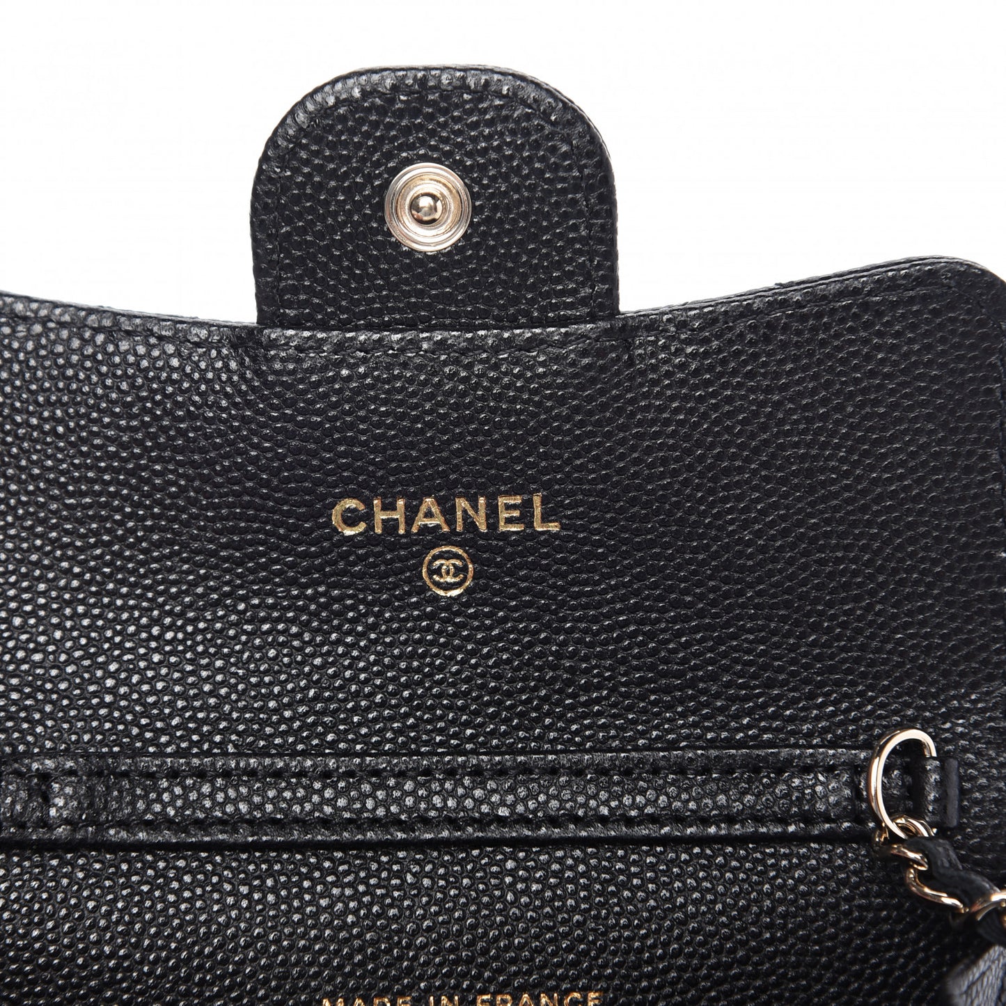 Caviar Quilted Flap Classic Belt Bag Black