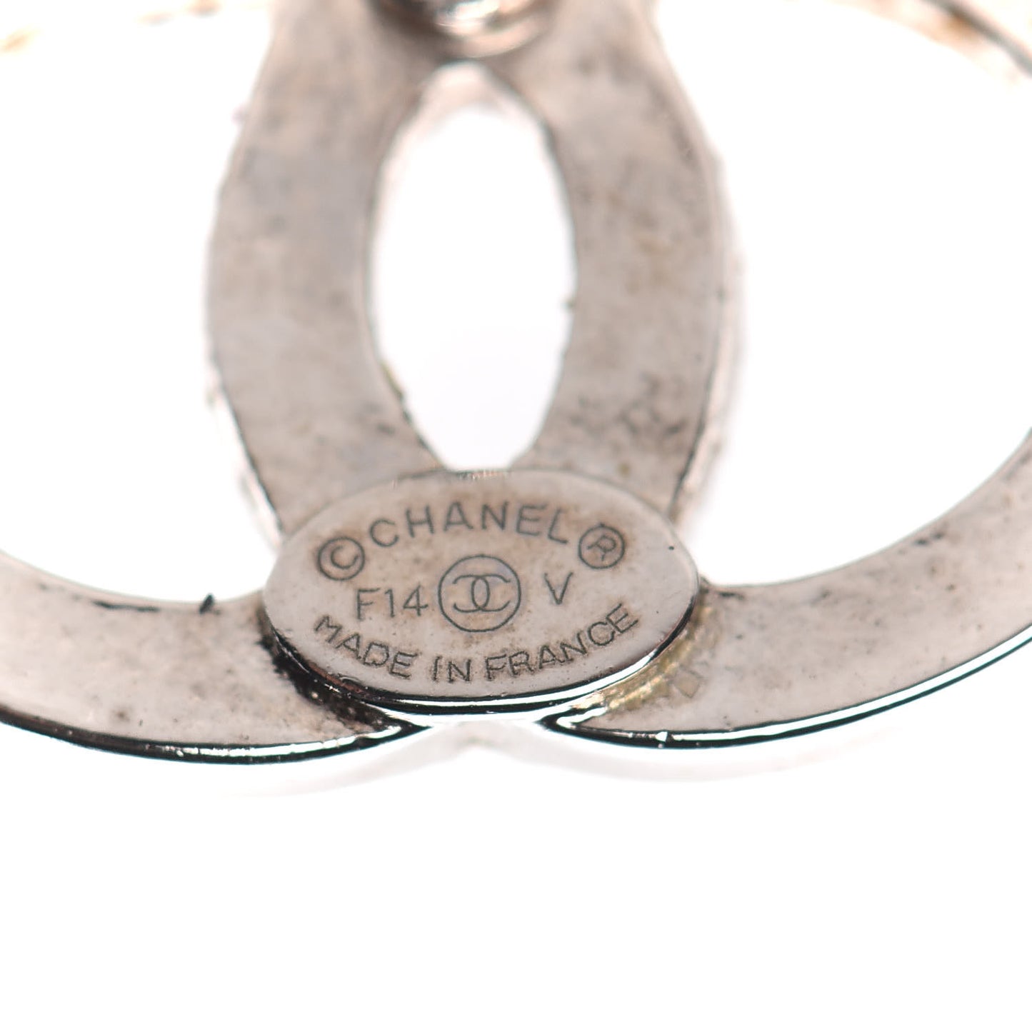 Crystal Timeless CC Earrings Silver