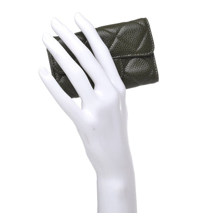 Chanel Caviar Quilted 6 Key Holder Green 2 of 7