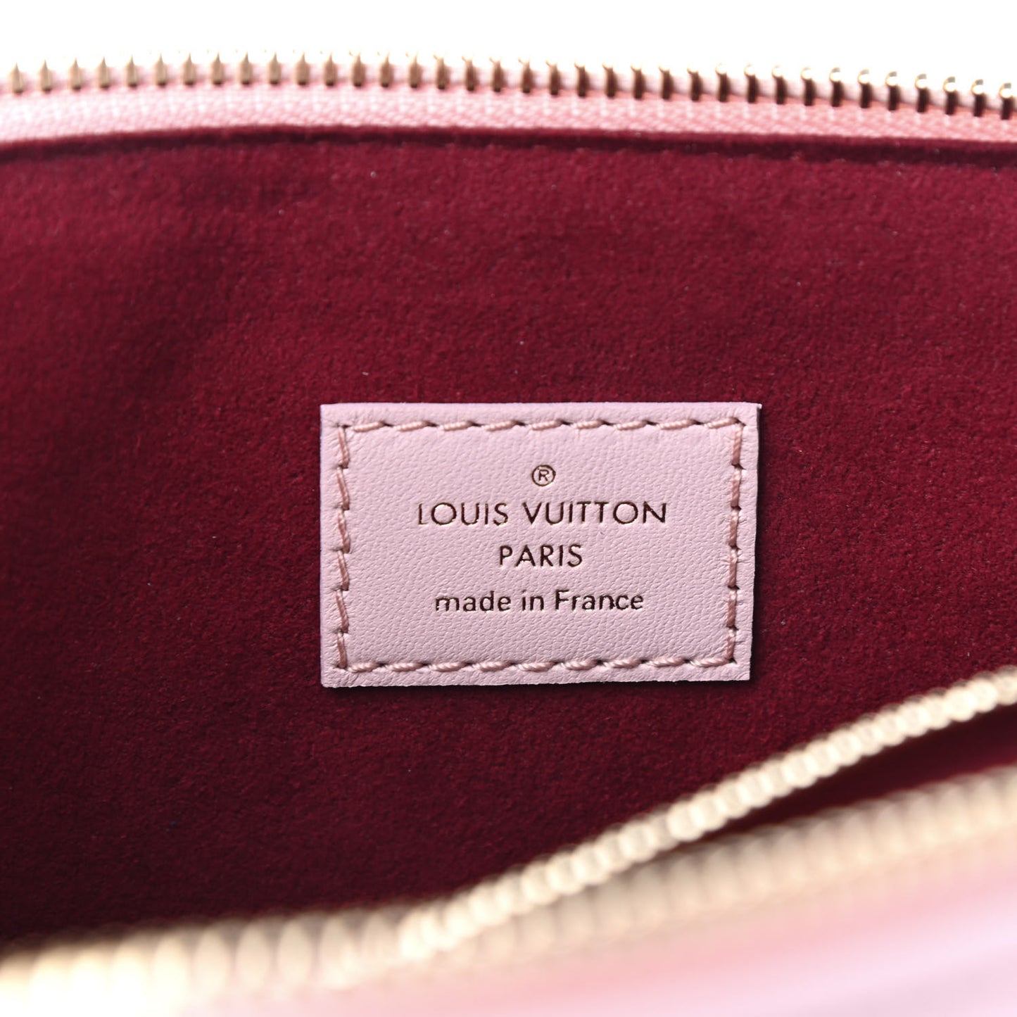 Lambskin Embossed Monogram Coussin PM Rose