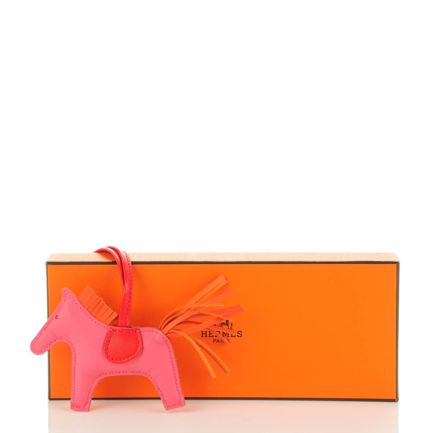 Milo Lambskin Grigri Rodeo Bag Charm PM Rose Azalee Orange Poppy Rouge Indien