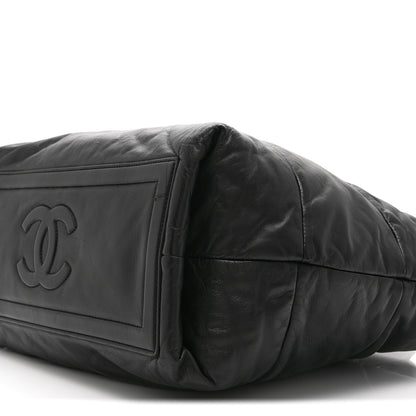 Chanel Lambskin Quilted Medium Coco Cocoon Reversible Tote Black 10 of 10