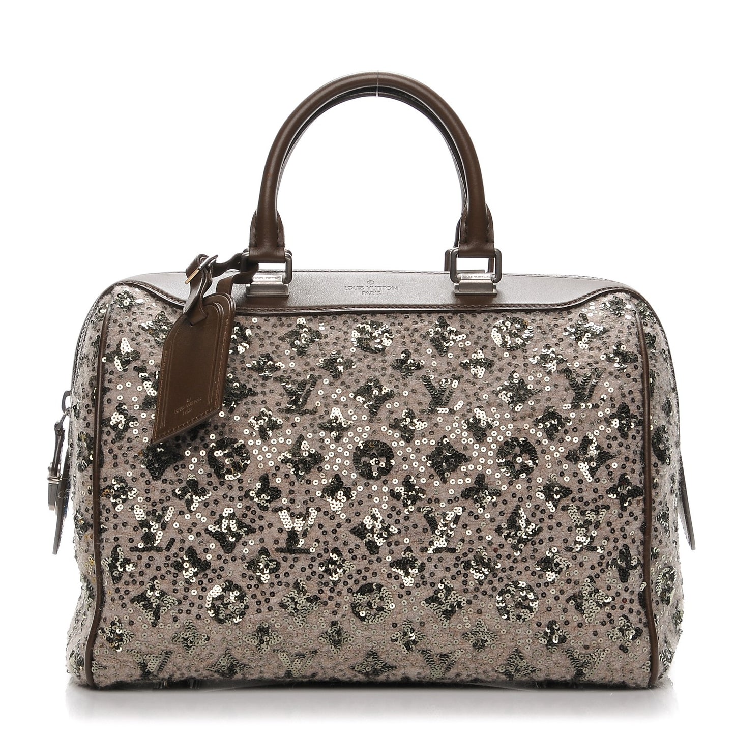 Sequin Monogram Sunshine Express Speedy Kaki