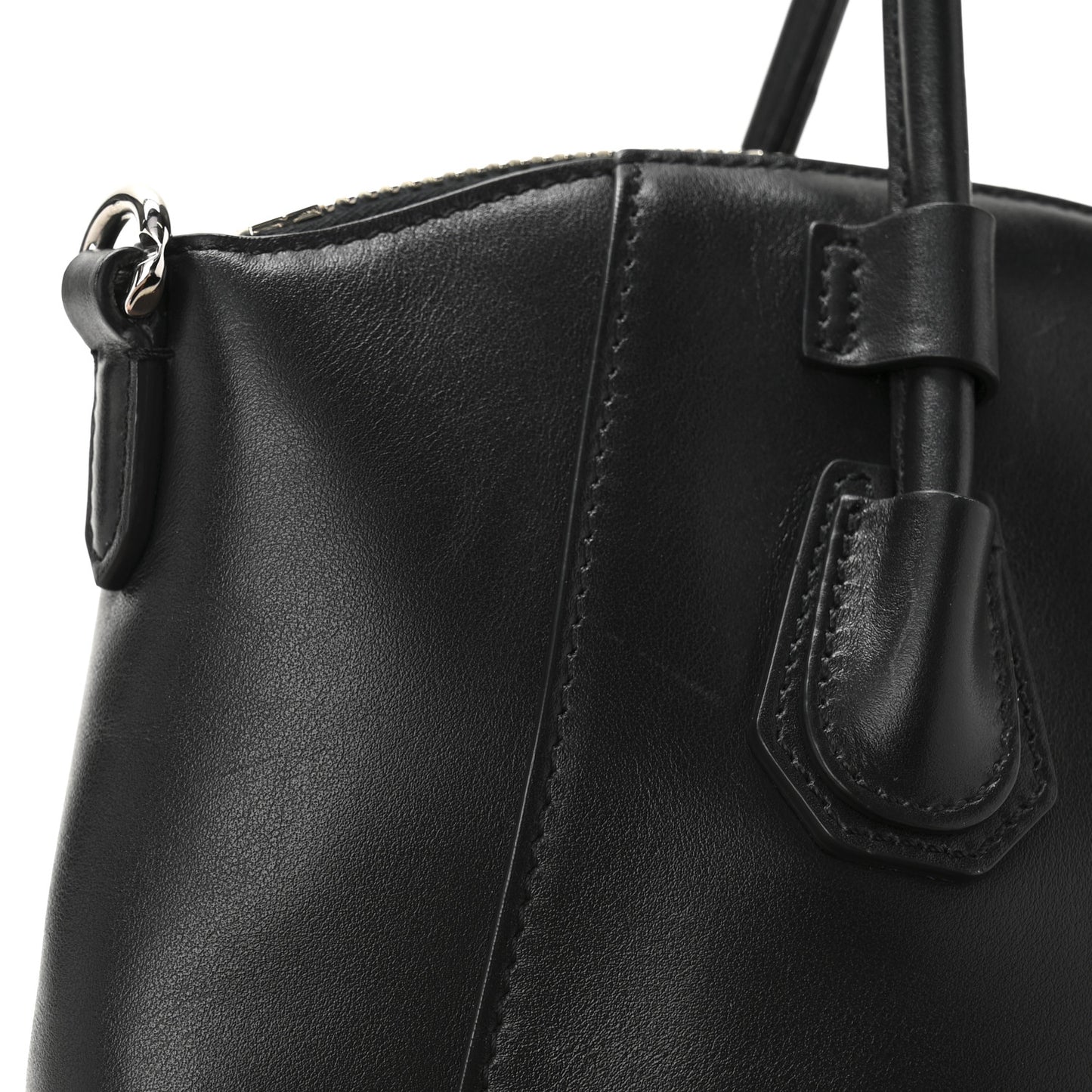 Box Calfskin Mini Antigona Sport Top Handle Bag Black
