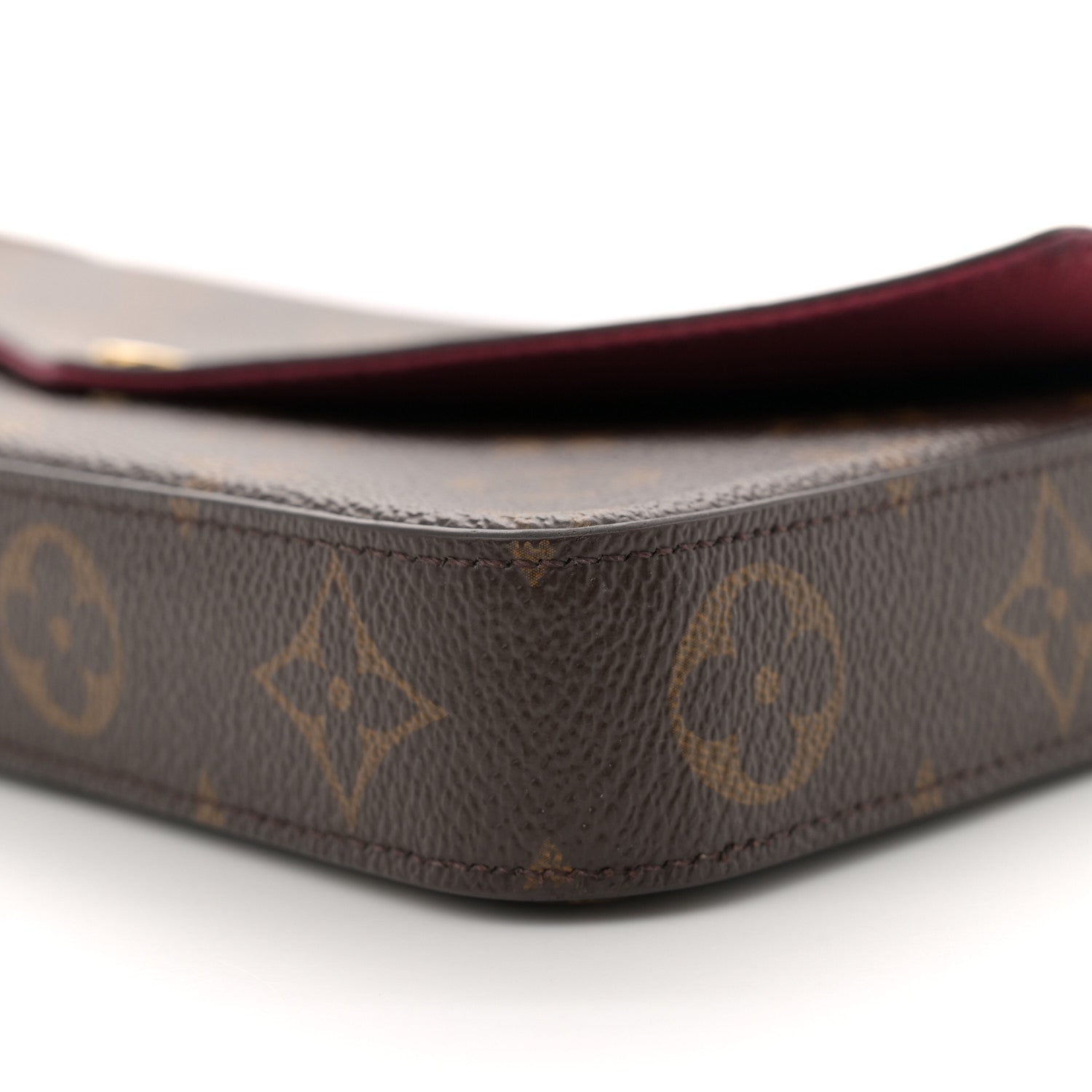 Louis Vuitton Monogram Pochette Felicie Chain Wallet Fuchsia 11 of 13