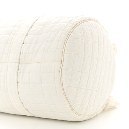 Saint Laurent Nylon Gloria Quilted Travel Bag Milky White 10 of 11
