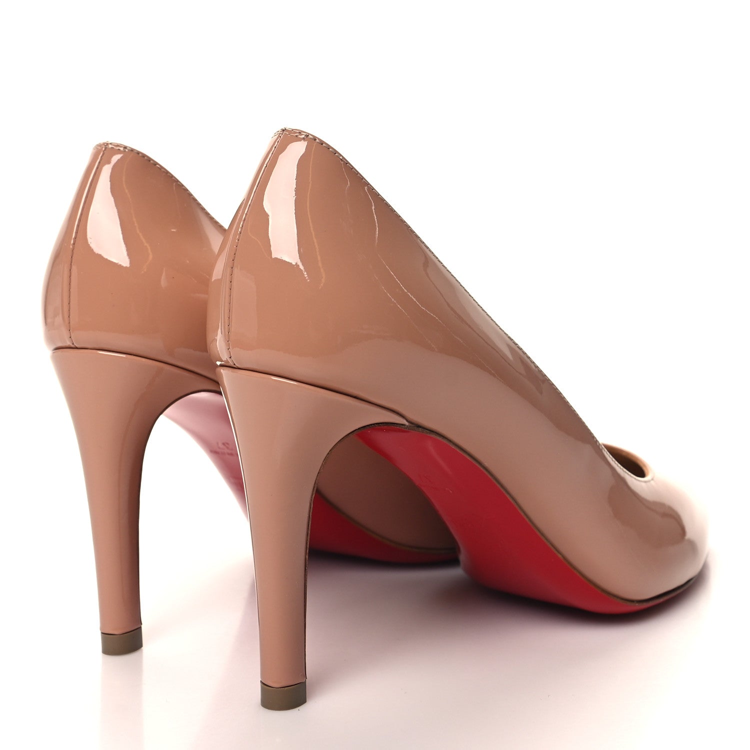 Christian Louboutin Patent Simple 100 Pumps 37 Nude 4 of 9