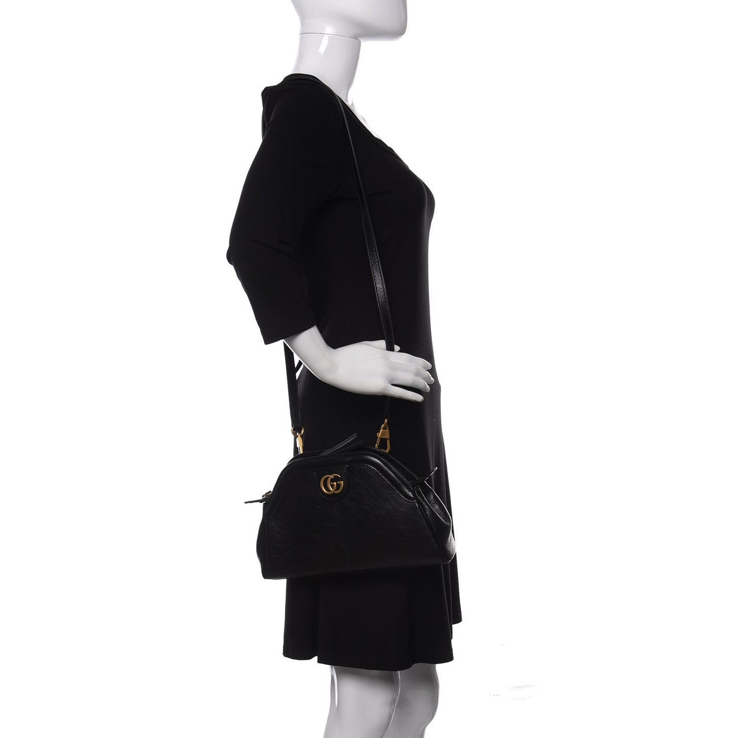 Calfskin Small Re(Belle) Crossbody Bag Black