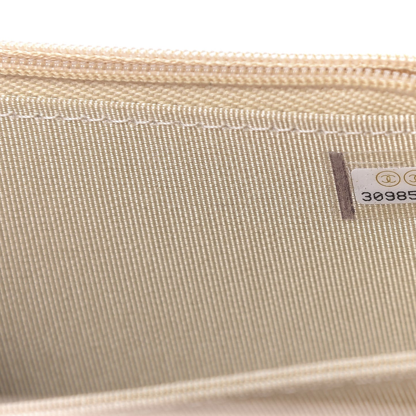 Metallic Lambskin Quilted Mini Wallet On Chain WOC Gold