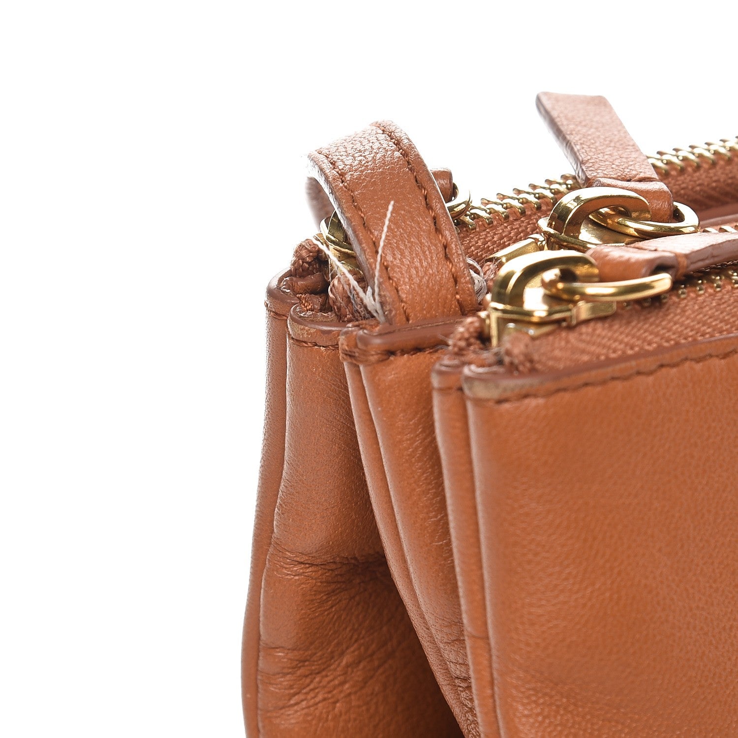 Celine Lambskin Small Trio Crossbody Bag Tan 10 of 10