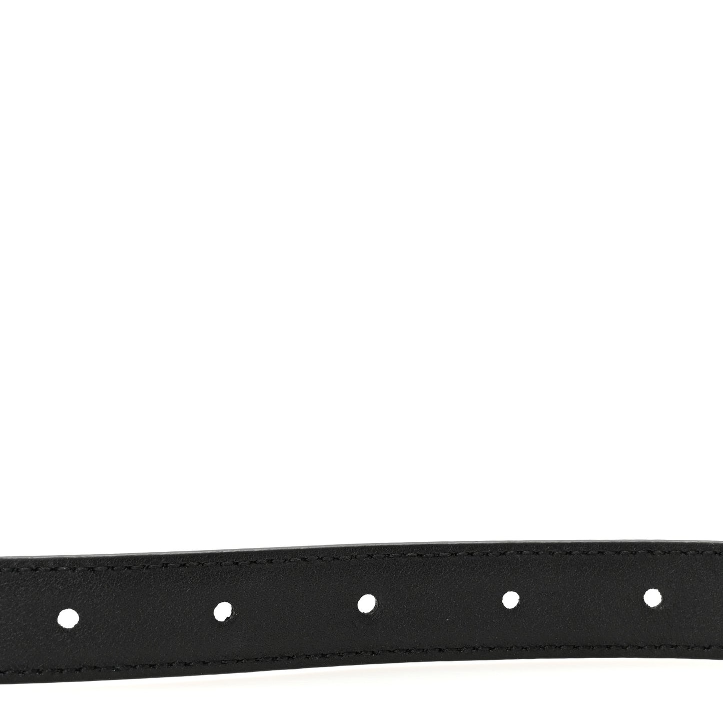 Plutone Calfskin Guccissima Palladium Double G 20mm Belt  85 34 Black