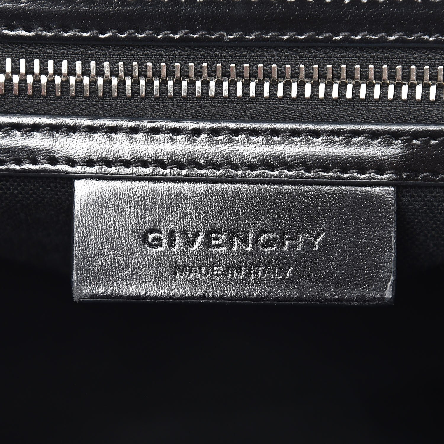 Givenchy Shiny Lord Calfskin Medium Antigona Black 7 of 11