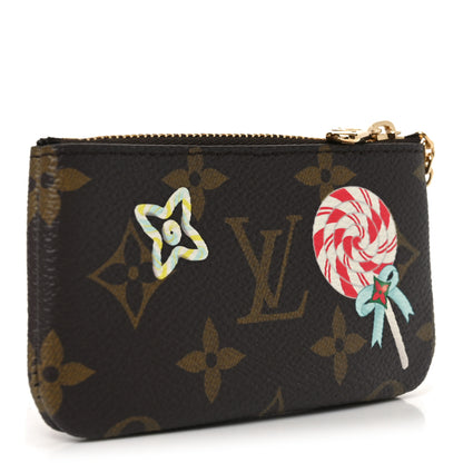 Louis Vuitton Monogram 2024 Christmas Animation Candy Factory Key Pouch Candy Red 3 of 7