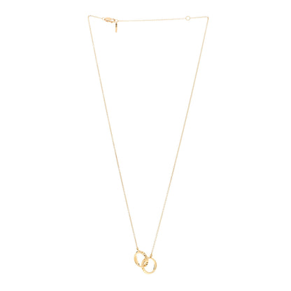 Tiffany 18K Yellow Gold Interlocking Atlas Open Pendant Necklace 3 of 6