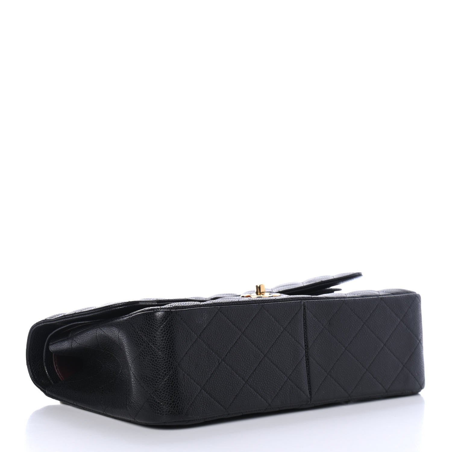 Chanel Caviar Quilted Jumbo Double Flap Black 3 of 4