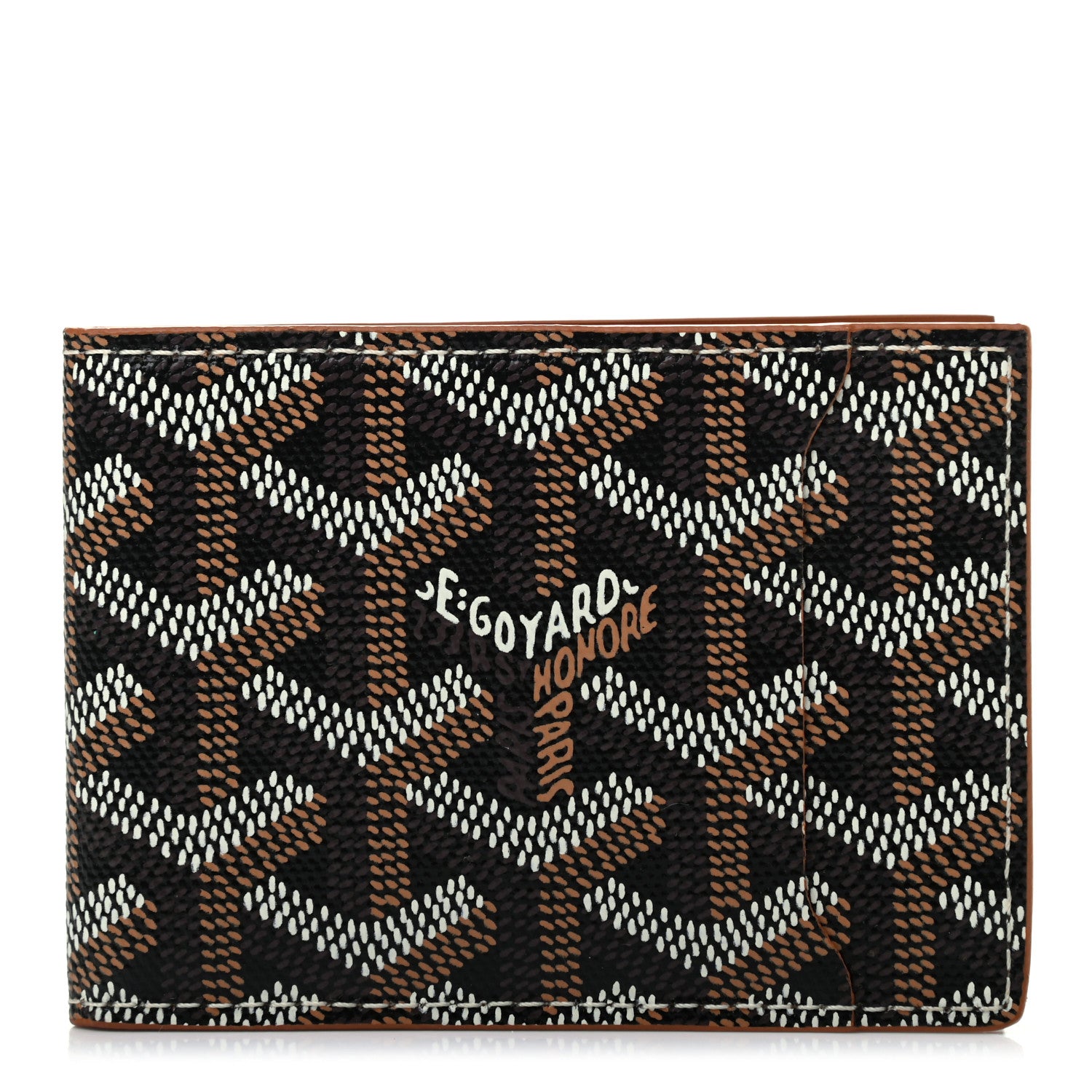 Goyard Goyardine Multi Slot Bi-Fold Wallet Black Gold 1 of 7