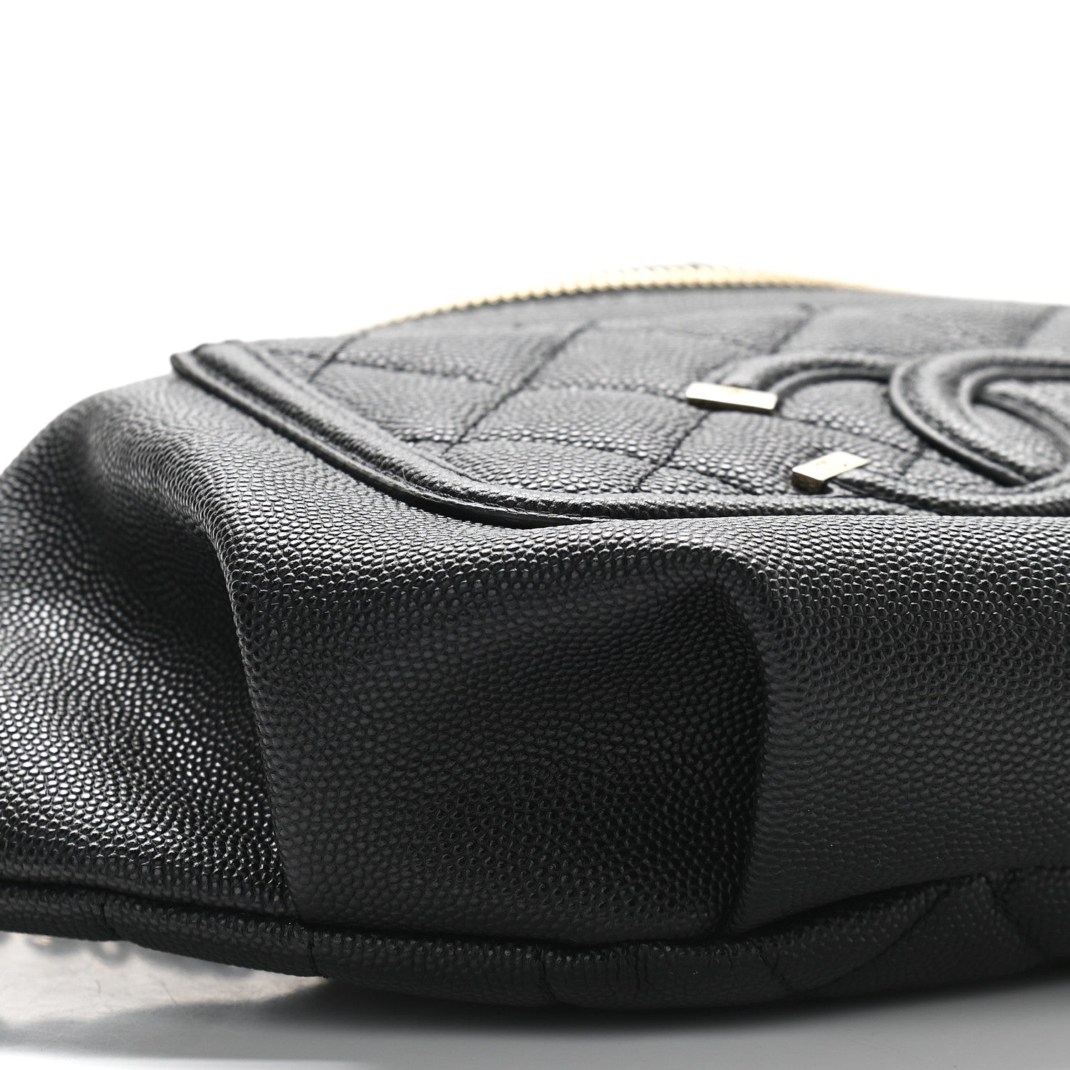 Chanel Caviar Quilted Filigree Waist Bag Black 8 of 9