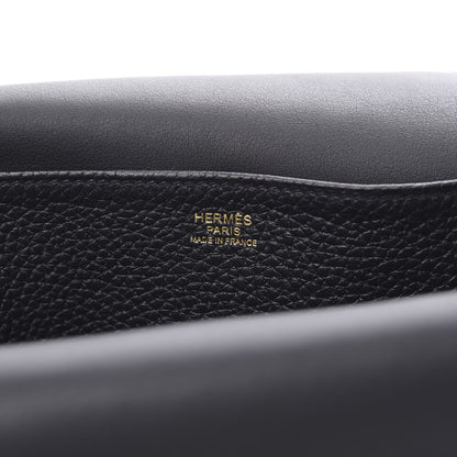 Hermes Taurillon Clemence Halzan 25 Black 8 of 13