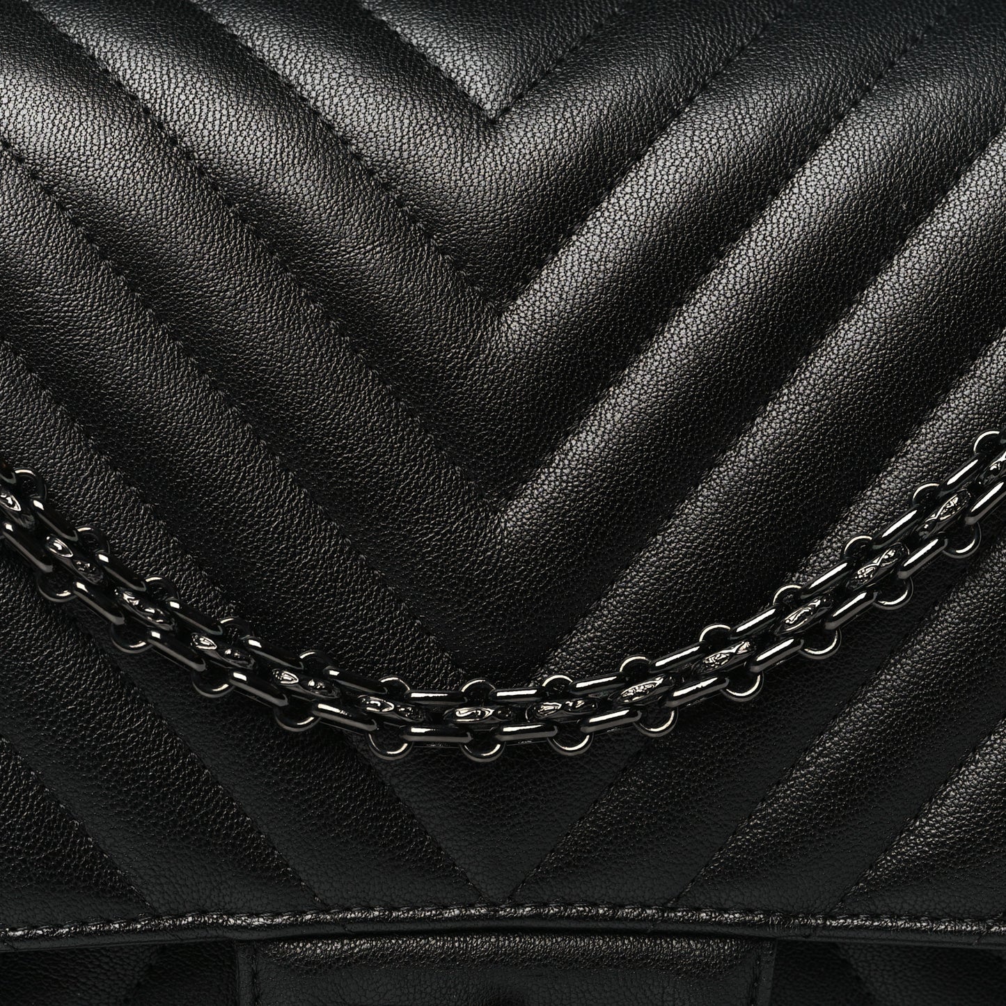 Sheepskin Chevron Quilted 2.55 Reissue 227 Flap So Black