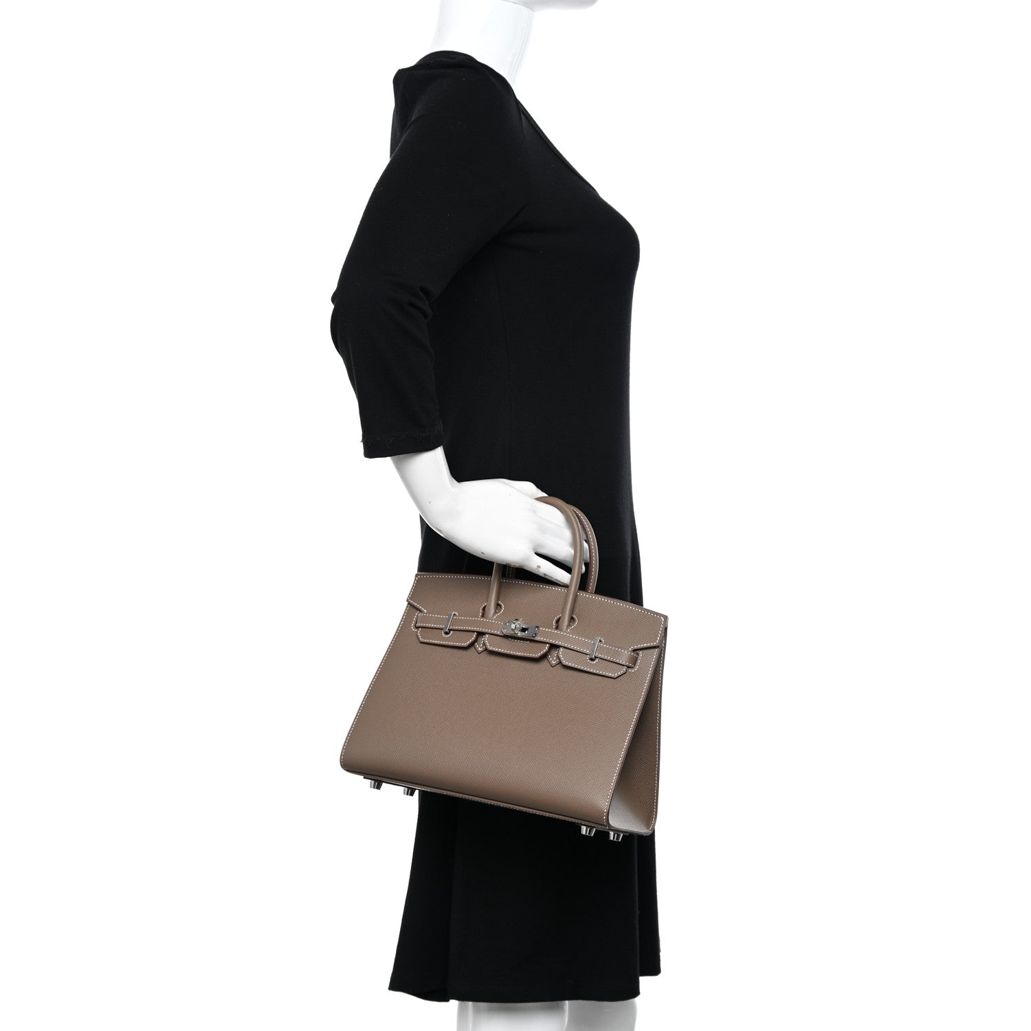 Hermes Epsom Birkin Sellier 25 Etoupe 2 of 11