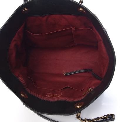 Chanel Glazed Calfskin Quilted Large Front Pocket Tote Black 5 of 10