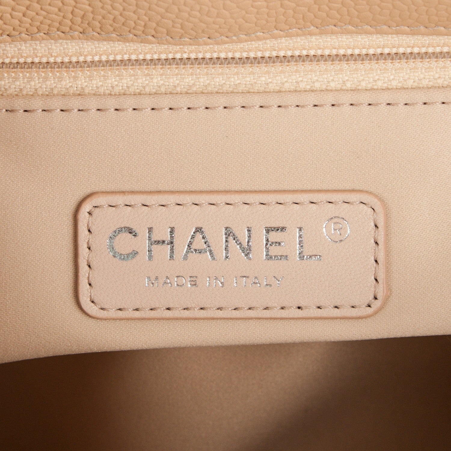 Chanel Caviar Quilted Grand Shopping Tote GST Beige Clair 6 of 7