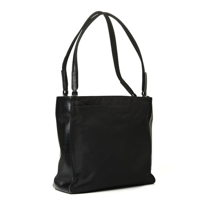 Prada Tessuto Nylon Soft Calf Shoulder Bag Black 2 of 8