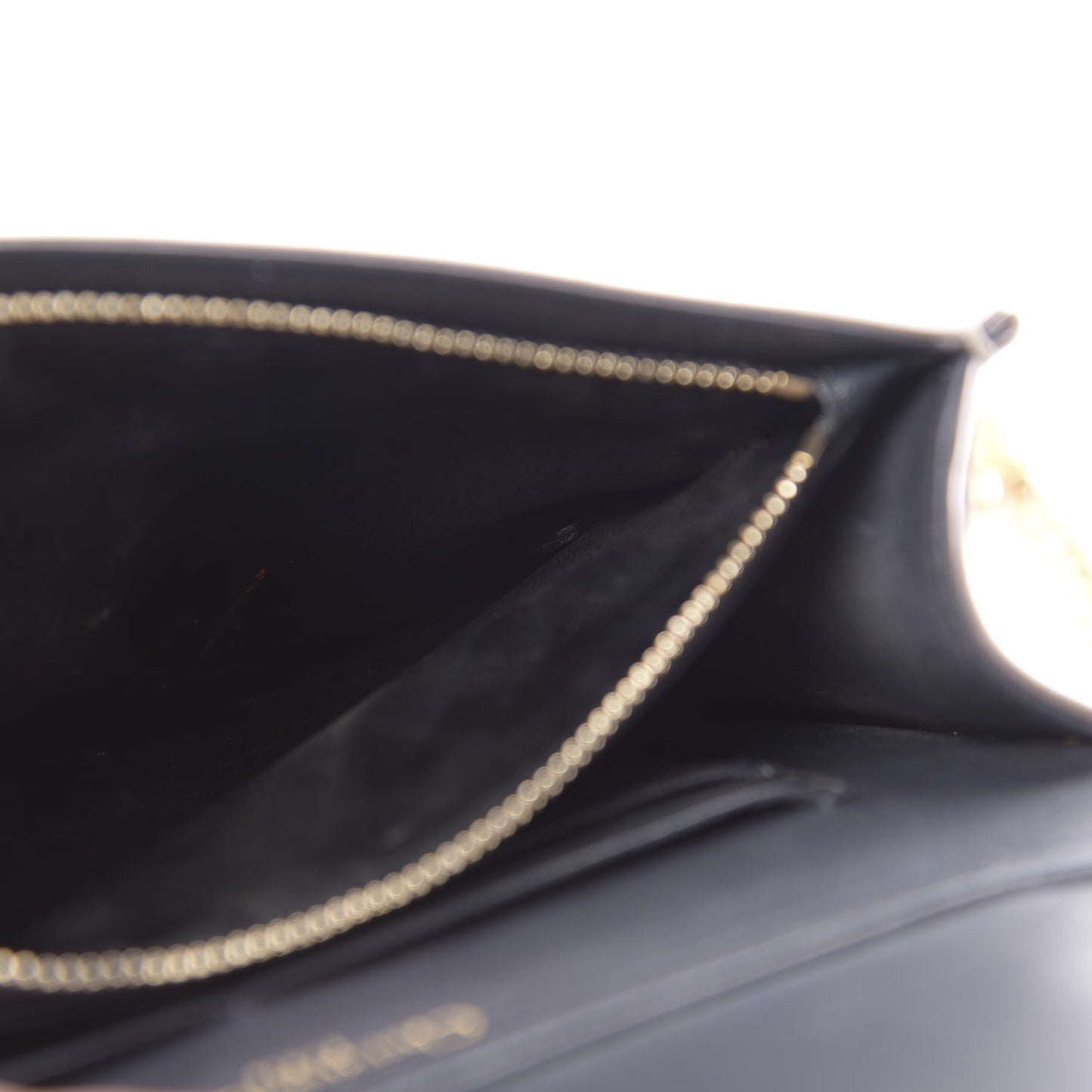 Metallic Patent Micro-Cannage Diorama Wallet on Chain Pouch Hyper Pink