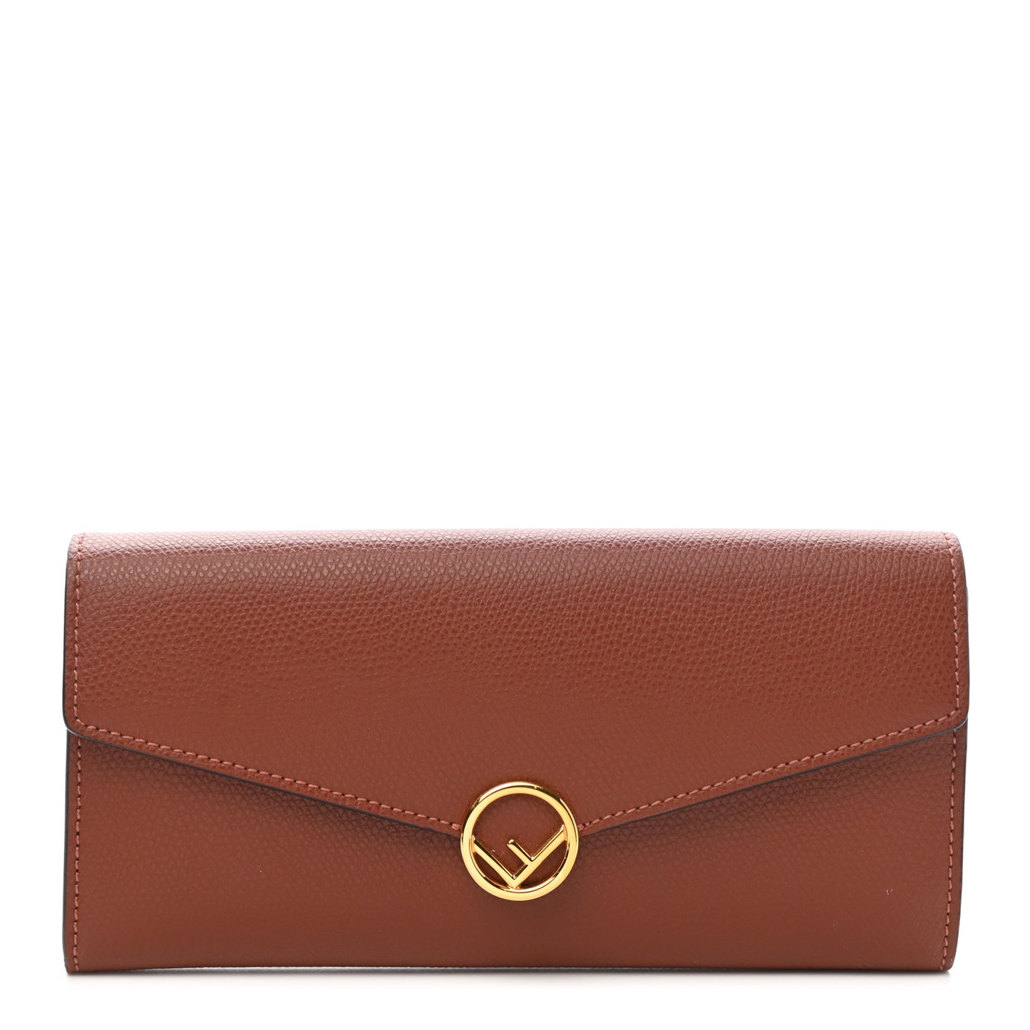 Vitello Cruise F is Fendi Continental Envelope Wallet Rust