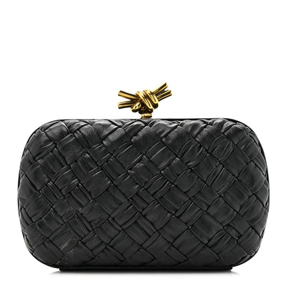 Bottega Veneta Nappa Intrecciato Knot Clutch Black 1 of 11
