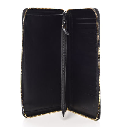Saint Laurent Toile Monogram Long Zip Around Wallet Black 5 of 10