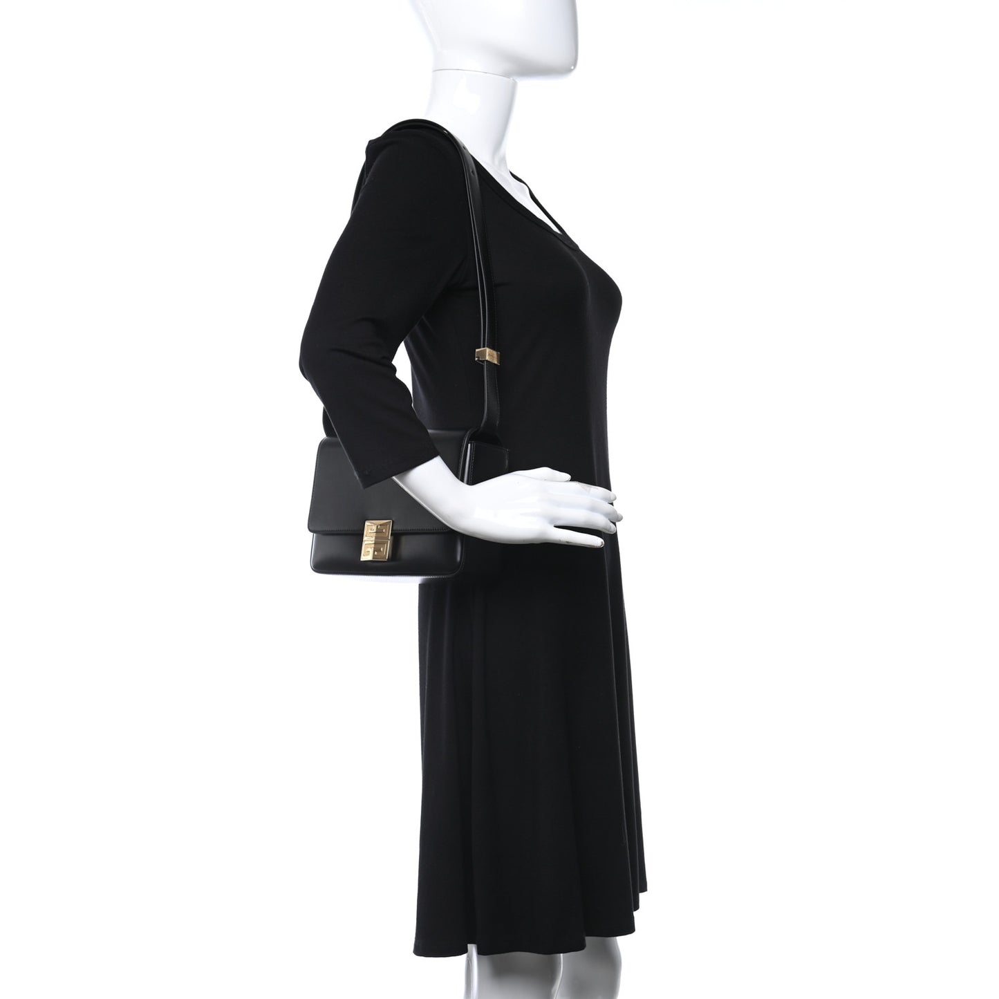 Box Calfskin Medium 4G Shoulder Bag Black
