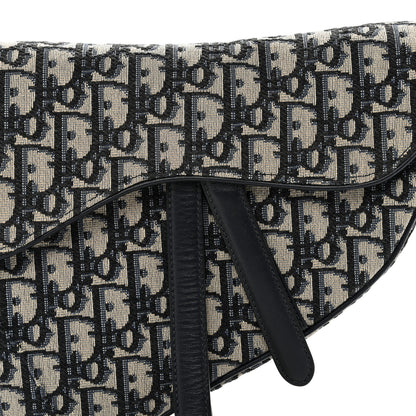 Christian Dior Oblique Saddle Bag Blue 8 of 10