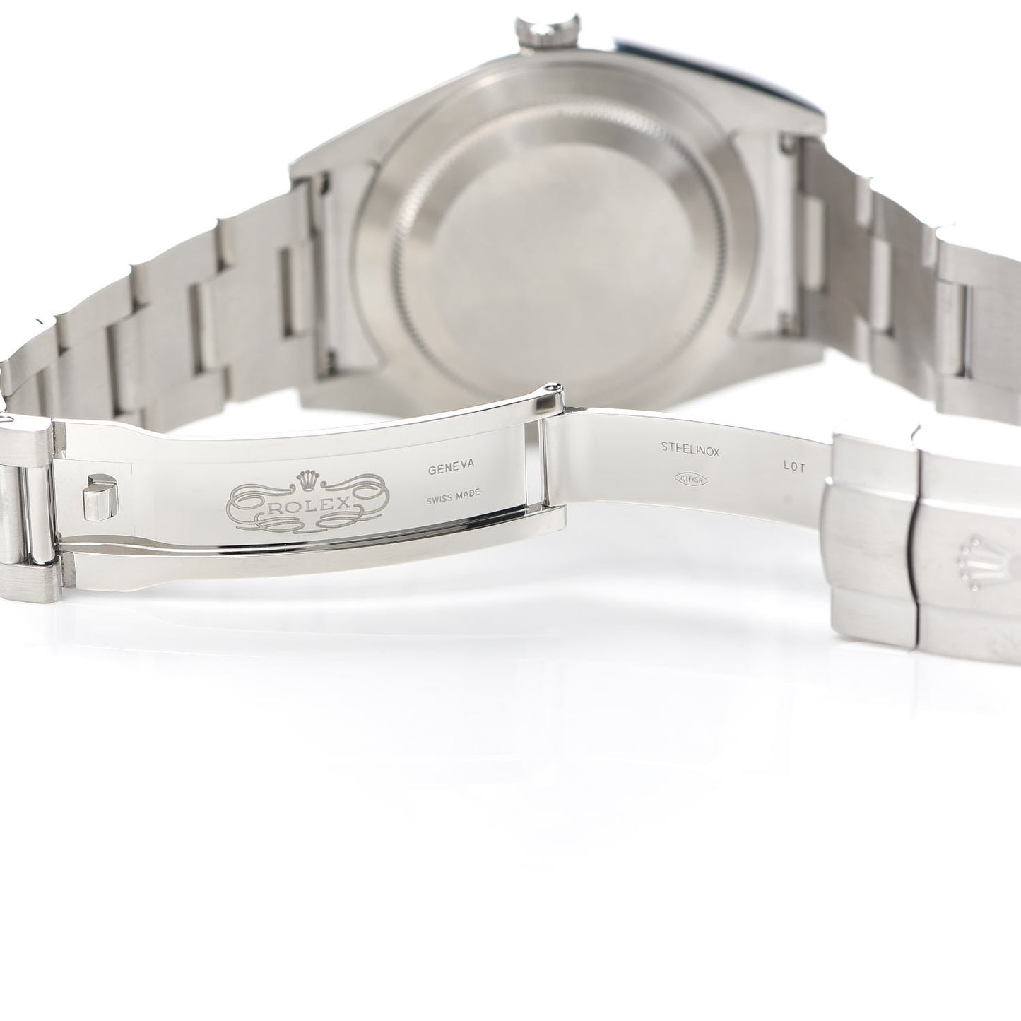 Stainless Steel 39mm Oyster Perpetual Watch Black 114300