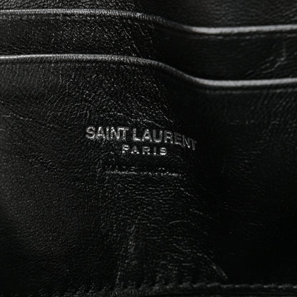 Saint Laurent Grain De Poudre Matelasse Monogram Mini Lou Camera Bag Black 6 of 11
