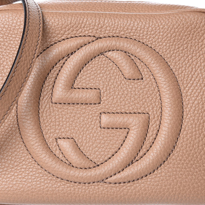 Gucci Pebbled Calfskin Small Soho Disco Bag Camelia 13 of 13