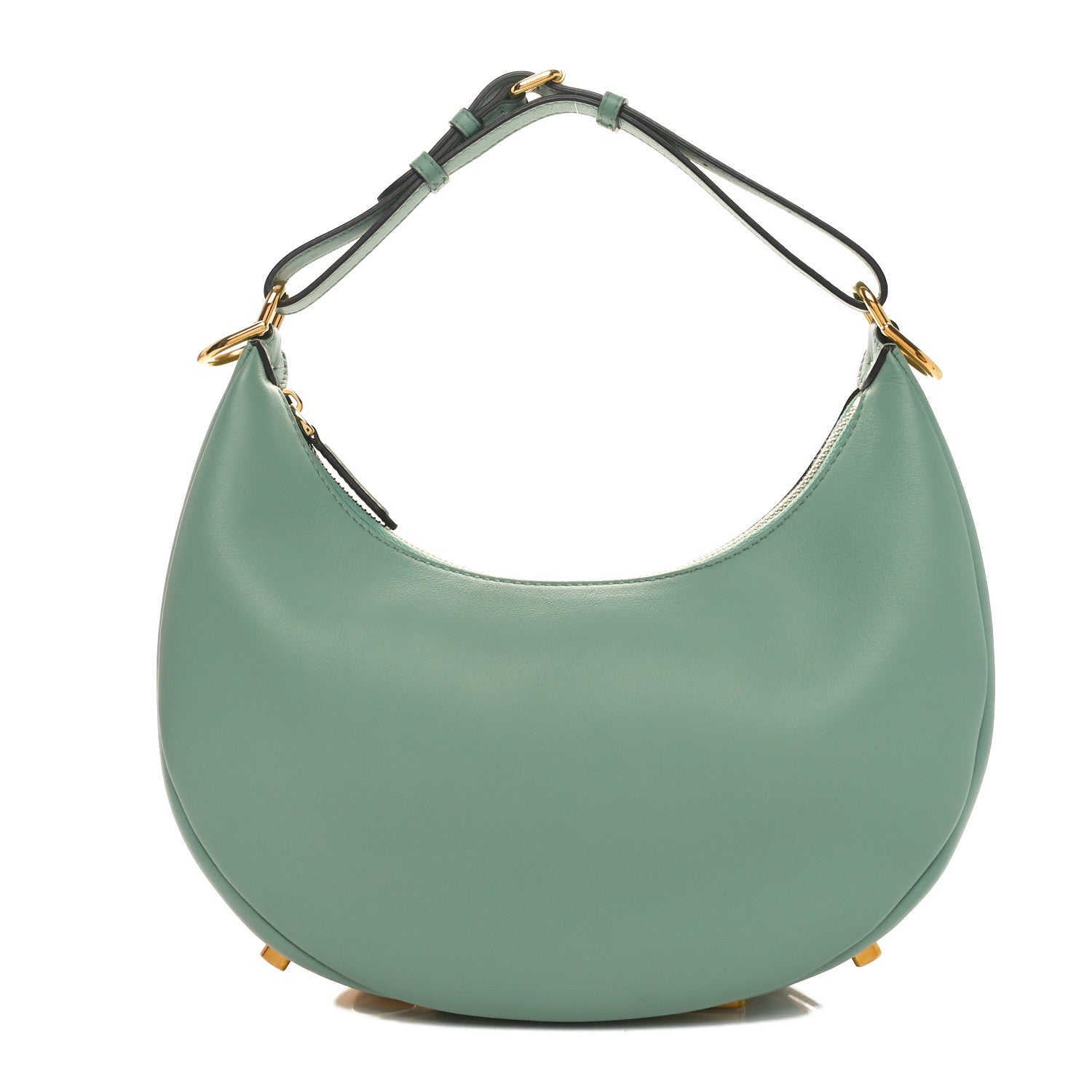 Fendi Vitello Grace Matte Small Fendigraphy Hobo Bag Menta 1 of 11