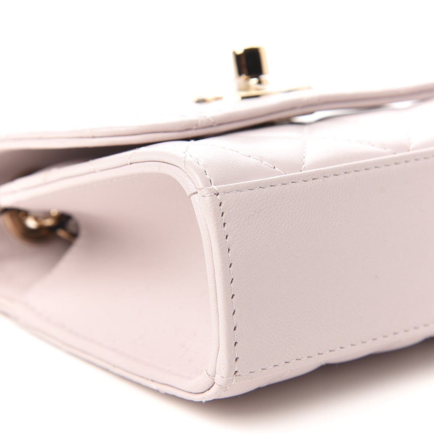 Lambskin Quilted Mini Trendy CC Clutch With Chain Lilas Lilac