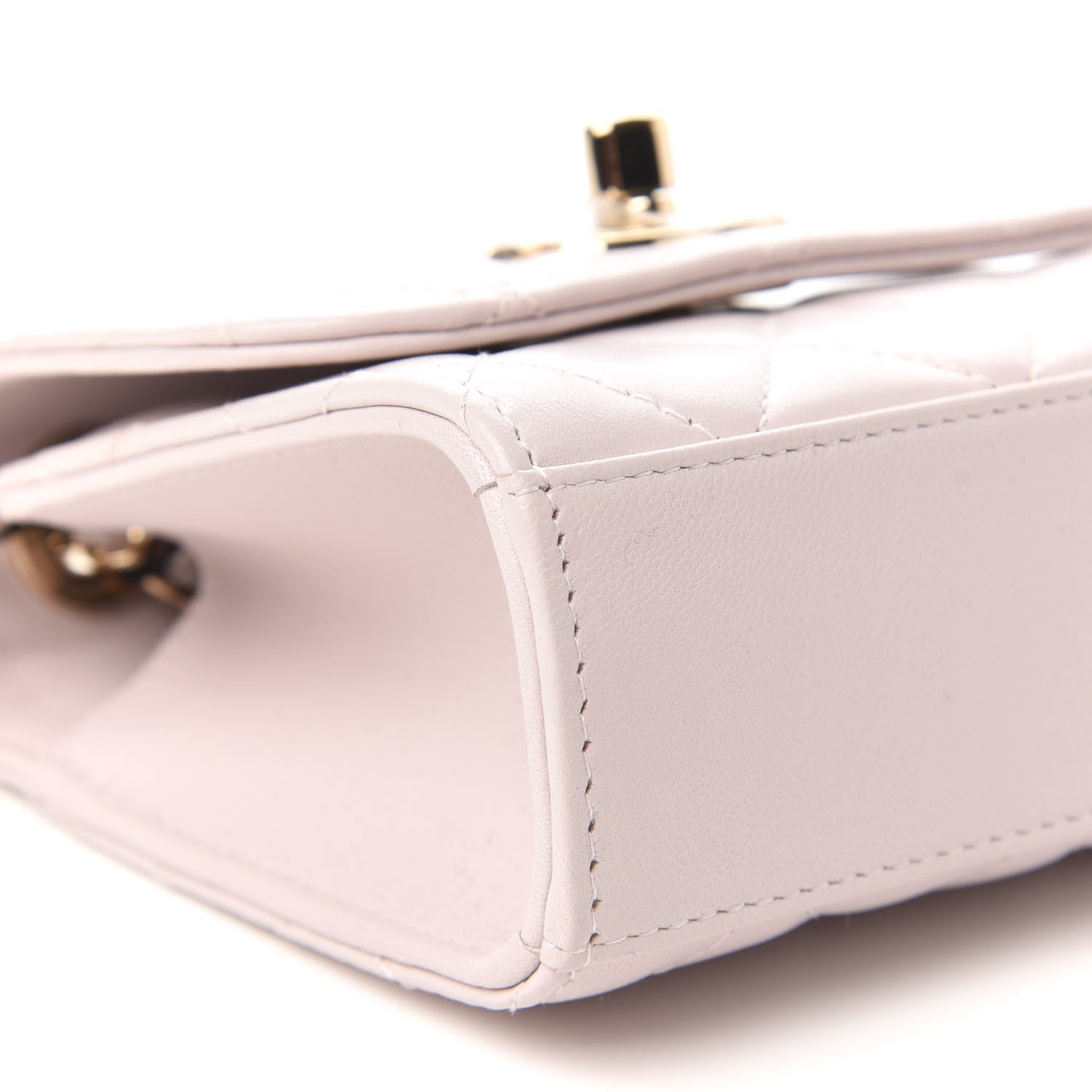 Chanel Lambskin Quilted Mini Trendy CC Clutch With Chain Lilas Lilac 6 of 11