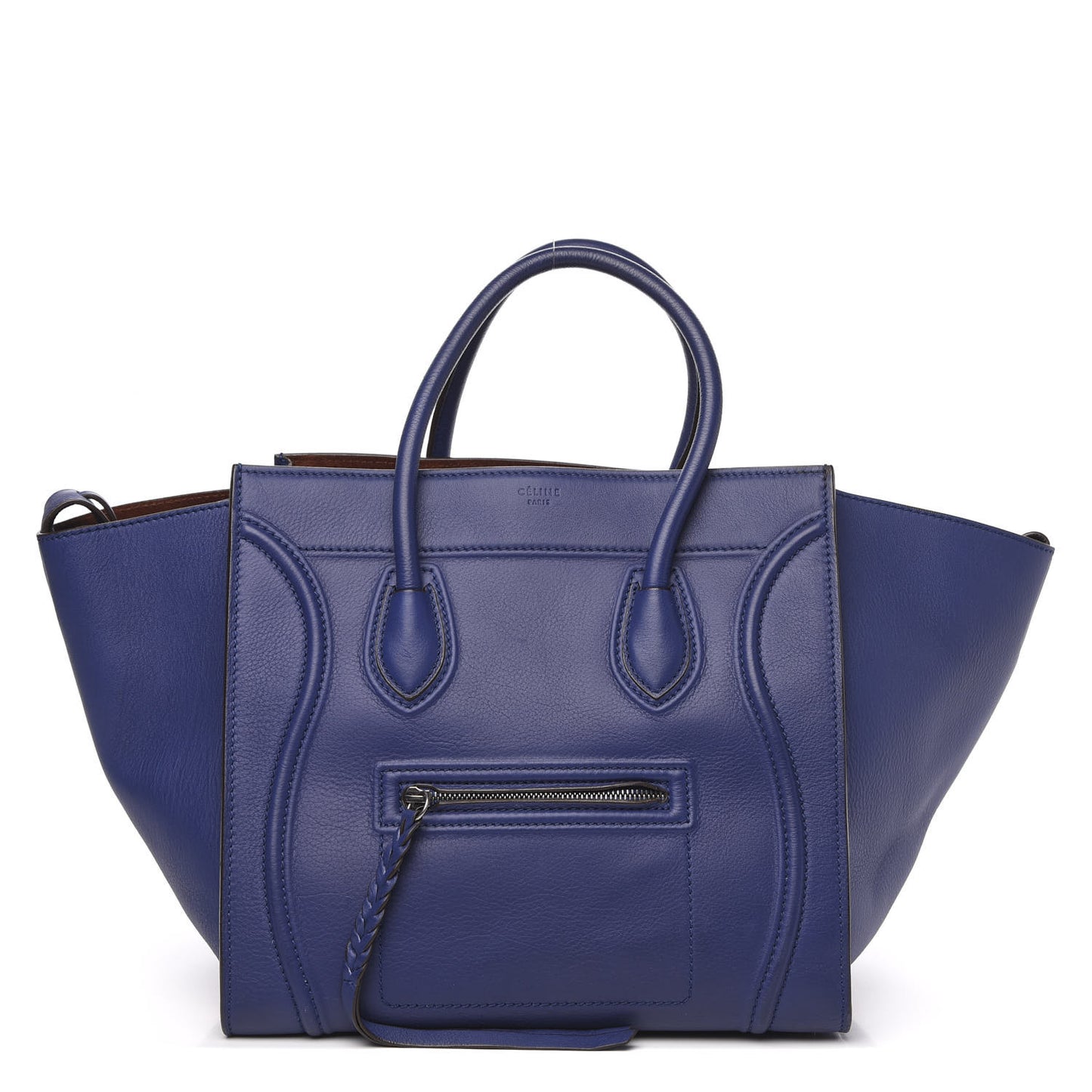 Supple Calfskin Medium Phantom Luggage Indigo