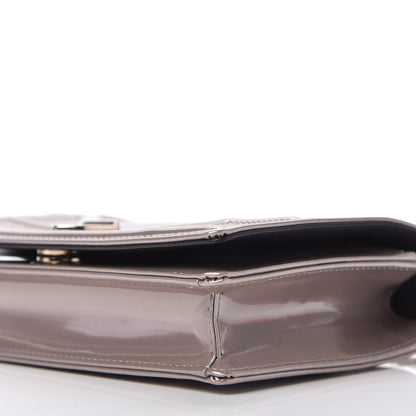 Christian Dior Metallic Patent Micro-Cannage Diorama Wallet on Chain Pouch Hyper Pink 7 of 10