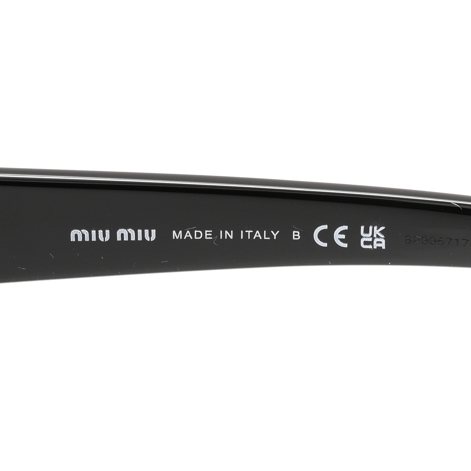 Miu Miu Acetate Oval Reverie Sunglasses SMU B09 Black 5 of 7