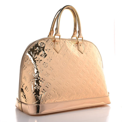Louis Vuitton Monogram Miroir Alma MM Gold 3 of 9