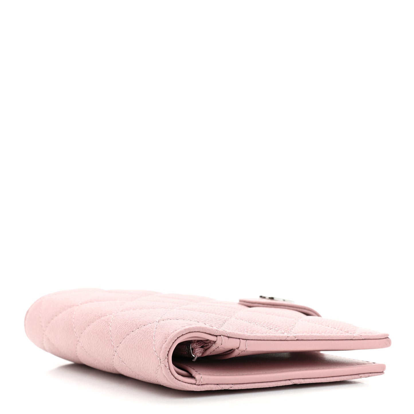 Caviar Quilted Passport Holder Pink