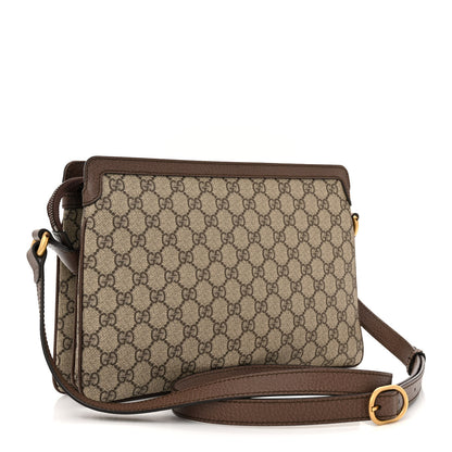 Gucci GG Supreme Monogram Web Medium Ophidia Shoulder Bag Beige New Acero 3 of 12