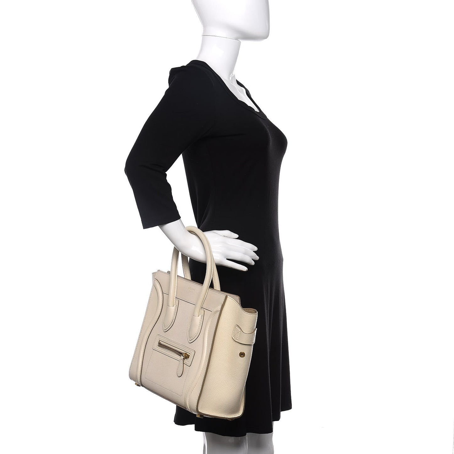 Goatskin Micro Luggage White